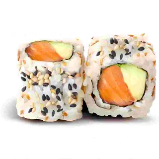 Makis California inversés au saumon et à l’avocat